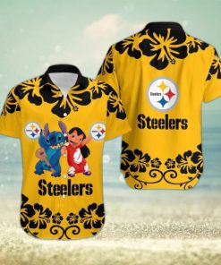 Pittsburgh Steelers Lilo And Stitch Hawaiian Shirt Holiday Gift For Christmas