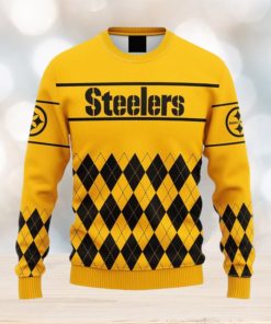 Pittsburgh Steelers Snowflakes Pattern Ugly Christmas Sweater