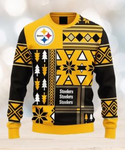 NFL Pittsburgh Steelers Skull Flower Ugly Christmas Ugly Sweater