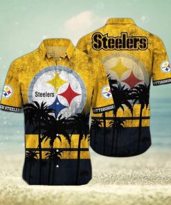 Pittsburgh Steelers Nfl hawaii Short Hot Summer  Nfl Leobees 3D Awesome Hawaiian Shirt