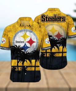 Pittsburgh Steelers Nfl hawaii Short Hot Summer Nfl Leobees 3D Awesome Hawaiian Shirt