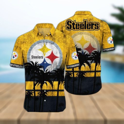 Pittsburgh Steelers Nfl hawaii Short Hot Summer  Nfl Leobees 3D Awesome Hawaiian Shirt