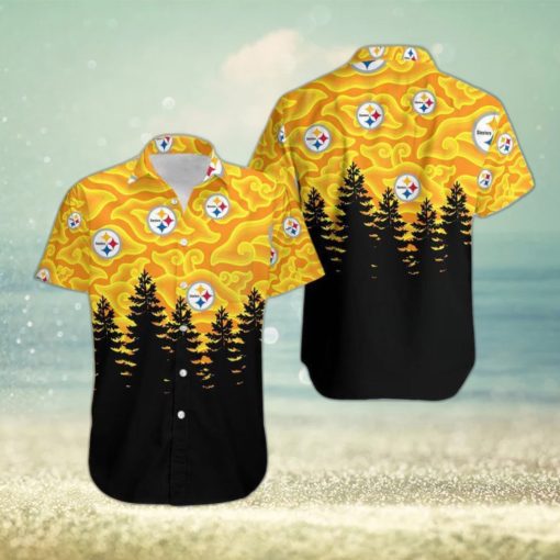 Pittsburgh Steelers Ninja Cloud Blackest Hawaiian Shirt Holiday Gift For Halloween