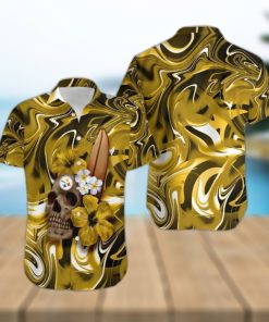 Pittsburgh Steelers Skull And Flower Hawaiian Shirt Gift For Halloween