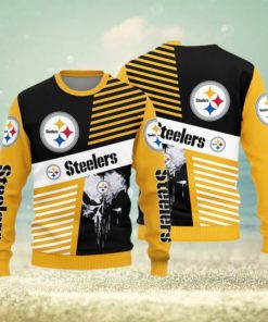 Pittsburgh Steelers Skull Pattern Knitted Sweater For Christmas