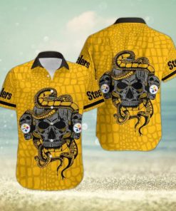 Pittsburgh Steelers Snake And Skull Octopus Hawaiian Shirt Gift For Halloween