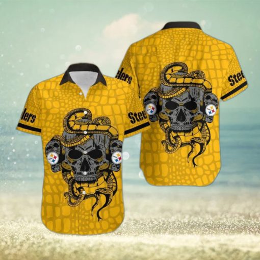 Pittsburgh Steelers Snake And Skull Octopus Hawaiian Shirt Gift For Halloween