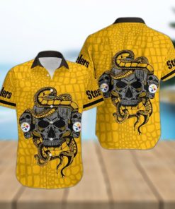 Pittsburgh Steelers Snake And Skull Octopus Hawaiian Shirt Gift For Halloween