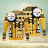 Pittsburgh Steelers Ugly Christmas Skull Xmas Sweater Holly Gift Mens Women