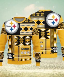 Pittsburgh Steelers Teams Snowflakes Pattern Knitted Sweater For Christmas