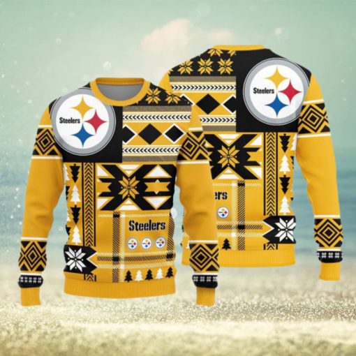 Pittsburgh Steelers Teams Snowflakes Pattern Knitted Sweater For Christmas