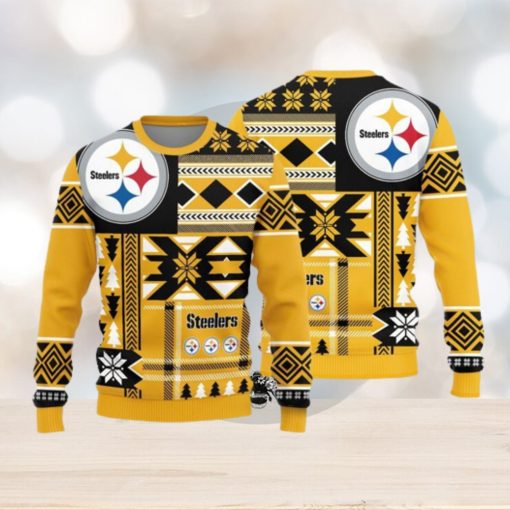 Pittsburgh Steelers Teams Snowflakes Pattern Knitted Sweater For Christmas