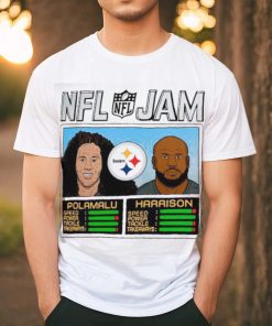 Pittsburgh Steelers Troy Polamalu and James Harrison Homage Heathered Gold NFL Retired Jam Shirt