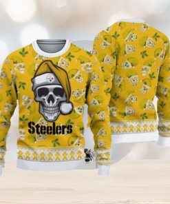 NFL San Francisco 49ers Golden Skull Christmas Ugly Sweater - Limotees