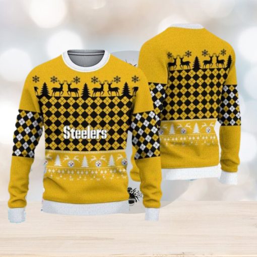 Pittsburgh Steelers Ugly Christmas Xmas Sweater Fun Gift Mens Women