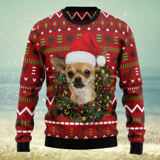 Playful Chihuahua Merry Ugly Christmas Sweater Thankgiving Gift Men Women