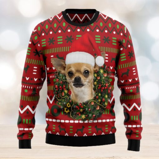 Playful Chihuahua Merry Ugly Christmas Sweater Thankgiving Gift Men Women