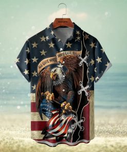 Plus Size Lapel Mens American Flag Graphic Print Hawaiian Shirt Button Down Shirts Top Blouse Shirts Short Sleeve Button Down Shirts