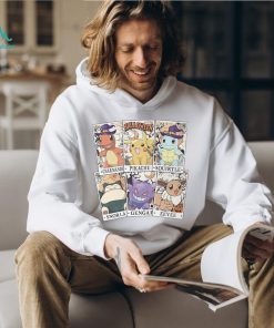 Pocket Monster Tarrot Card Halloween Shirt, Pikachu Eevee Snorlax Squirtle Halloween Shirt