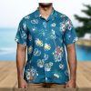 Aloha Eevee Pokemon Hawaiian Shirt Hibiscus Flowers Pattern Summer Vacation Gift