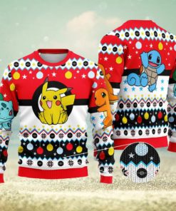 Pokemon And Pikachu Ugly Christmas Sweater Xmas Gifts