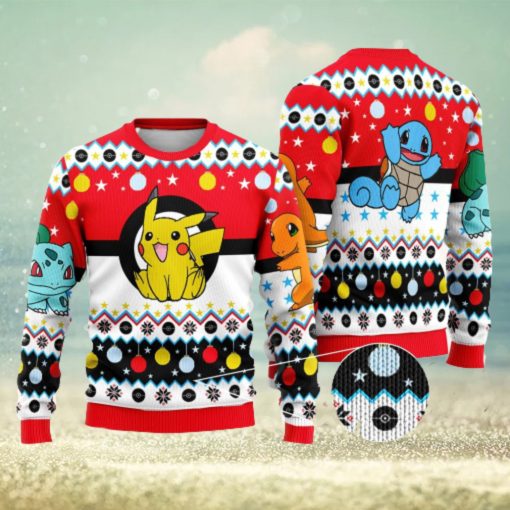 Pokemon And Pikachu Ugly Christmas Sweater Xmas Gifts