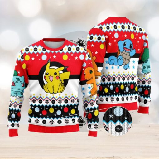 Pokemon And Pikachu Ugly Christmas Sweater Xmas Gifts