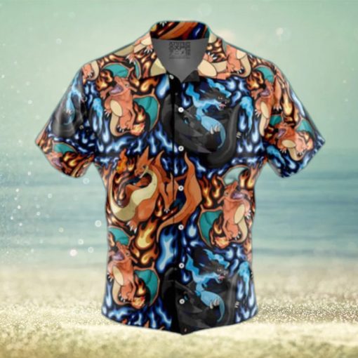 Pokemon Hawaiian Shirt Charizard Mega Evolution Beach Gift For Friend