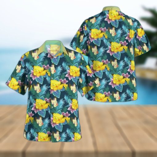 Pokemon Hawaiian Shirt Tropical Palm Leaves Pattern Beach Gift For Friend