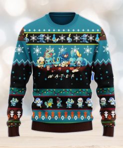 Pokemon Water Ugly Christmas Sweater Anime Men And Women Christmas Gift