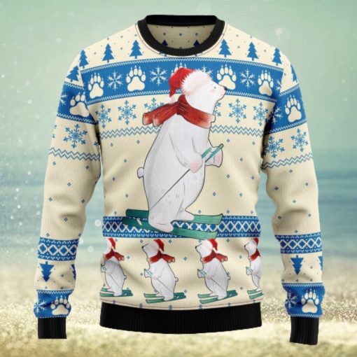 Polar Bear Ice Ugly Christmas Sweater Thankgiving Gift Men Women