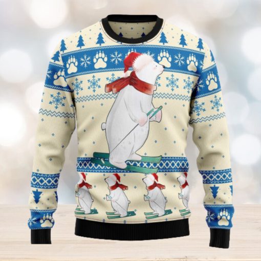 Polar Bear Ice Ugly Christmas Sweater Thankgiving Gift Men Women