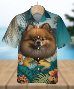 Pomeranian Fluffy Joy Embodied In 3D Hawaiian Tropical Shirt