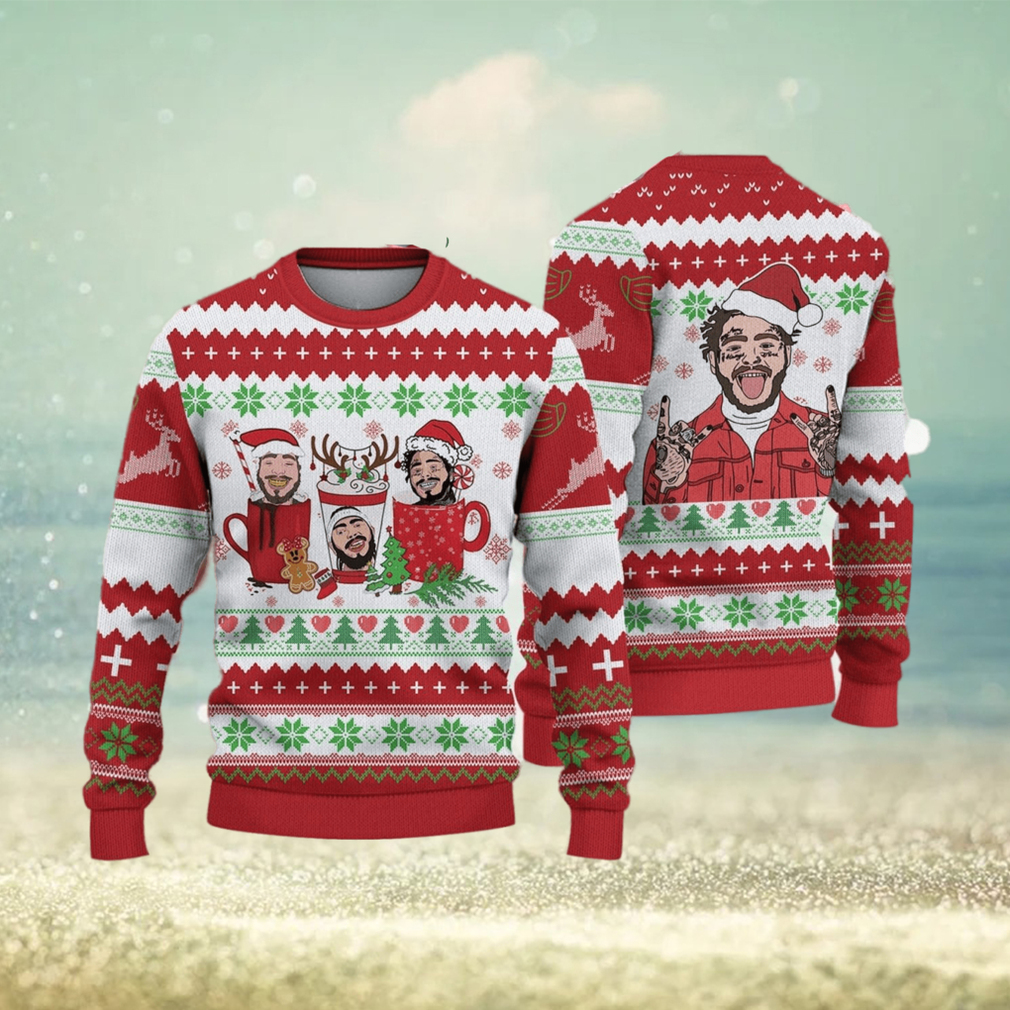 Western Cowboys Santa Claus Ugly Christmas Sweater Pattern Sweatshirt