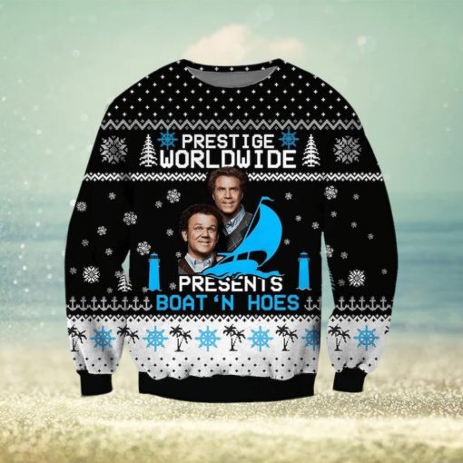 Prestige Worldwide Presents Boat’N Hoes 3D Ugly Christmas Sweater For Men And Women