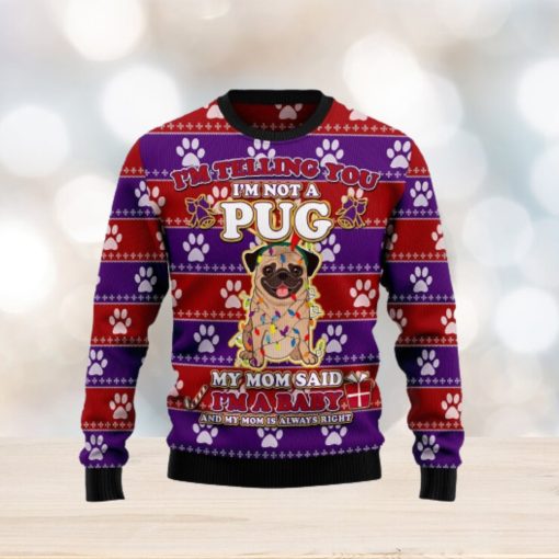 Pug Baby Ugly Christmas Sweater Gift Men Women