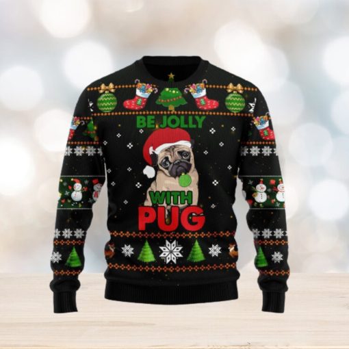 Pug Be Jolly Ugly Christmas Sweater Gift Men Women