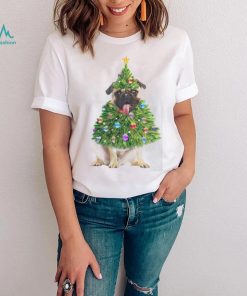 Pug Christmas Tree Lights Santa shirt