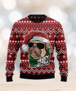 Pug Merry Ugly Christmas Sweater Gift Men Women