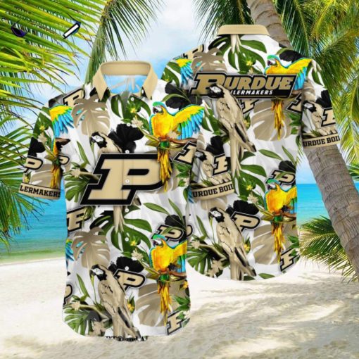 Purdue Boilermakers NCAA Floral Tropical Full Printing Hawaiian Shirt