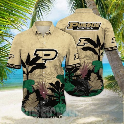 Purdue Boilermakers NCAA Flower All Over Print Hawaiian Shirt