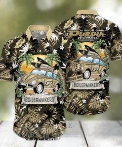 Purdue Boilermakers NCAA Flower Full Print Unisex Hawaiian Shirt