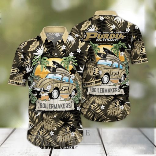 Purdue Boilermakers NCAA Flower Full Print Unisex Hawaiian Shirt