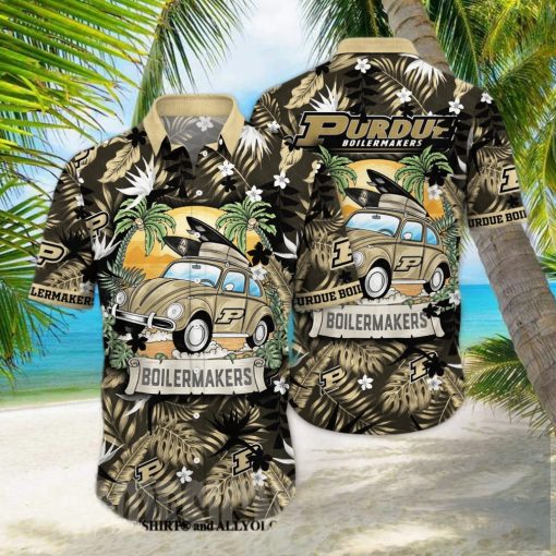 Purdue Boilermakers NCAA Flower Full Print Unisex Hawaiian Shirt