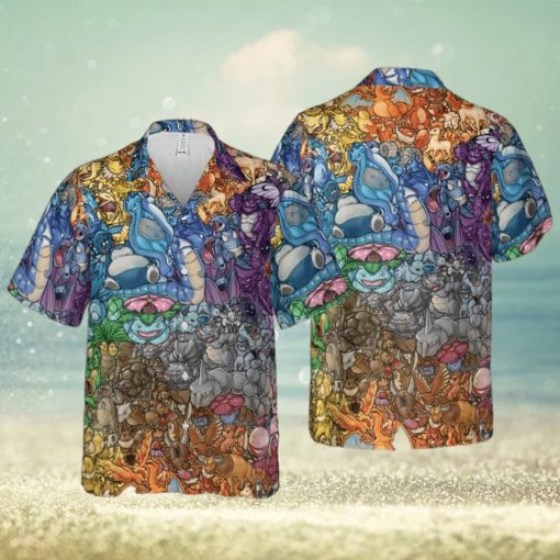 RAINBOW EPIC POKEMON HAWAIIAN SHIRT