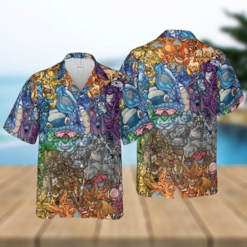 RAINBOW EPIC POKEMON HAWAIIAN SHIRT