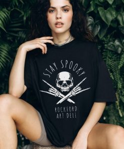 ROCKFORD ART DELI STAY SPOOKY SKELETON SHIRT - Limotees