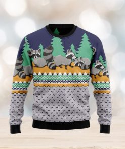 Raccoon Christmas All Over Printed 3D Ugly Christmas Sweater Christmas Gift For Men And Women