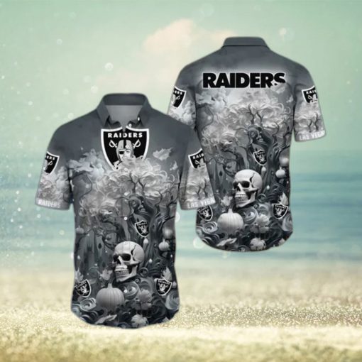 Raider Hawaiian Shirt Skull And Maple Tree A Must Have For Fall Fashionistas