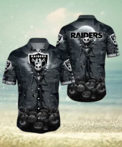 Raiders Hawaiian Shirt Printed Jack Skellington Gift For Football Fans